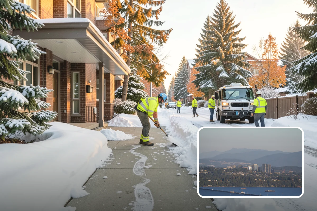 Large Equipment Snow Removal in Medina, King County, WA - Scale to clear the largest properties fast