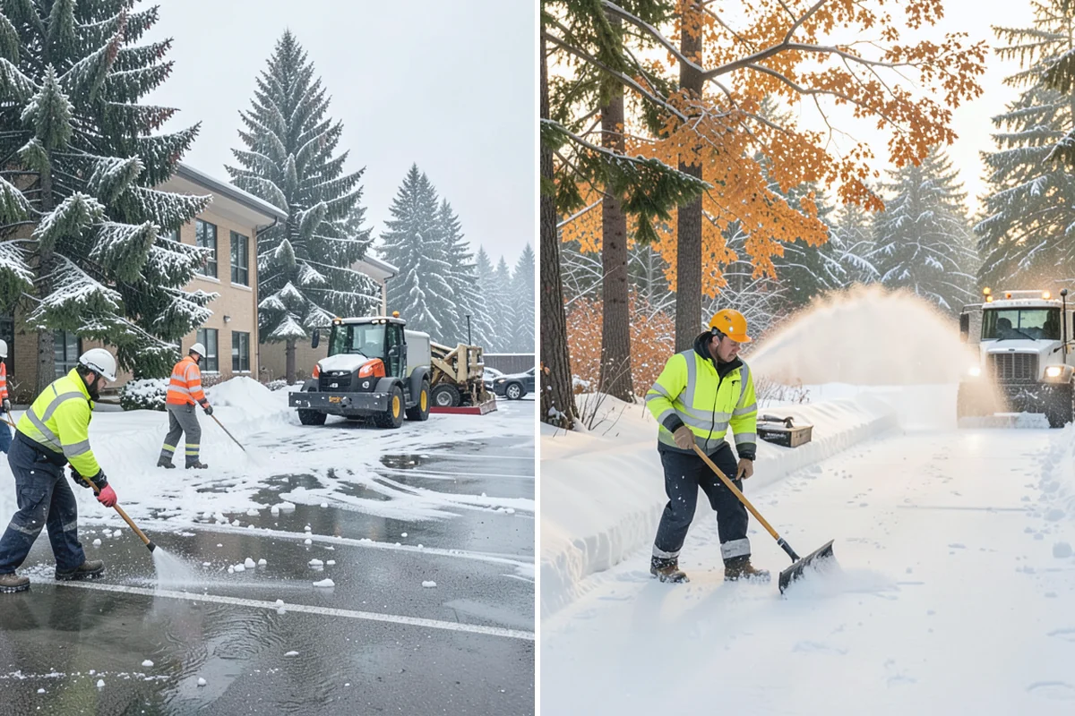 Large Equipment Snow Removal in Medina, King County, WA - Develop a site plan with routes and pile zones