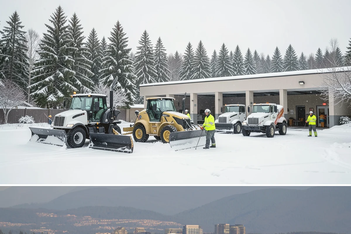 Large Equipment Snow Removal in Medina, King County, WA - Large-scale clearing is most critical during major storms in January and February.