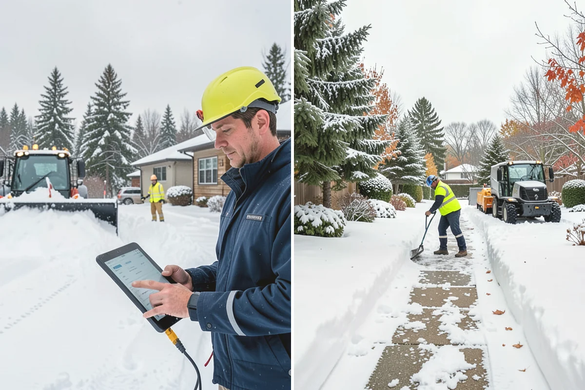 Large Equipment Snow Removal in Mill Creek, Snohomish County, WA - Develop a site plan with routes and pile zones