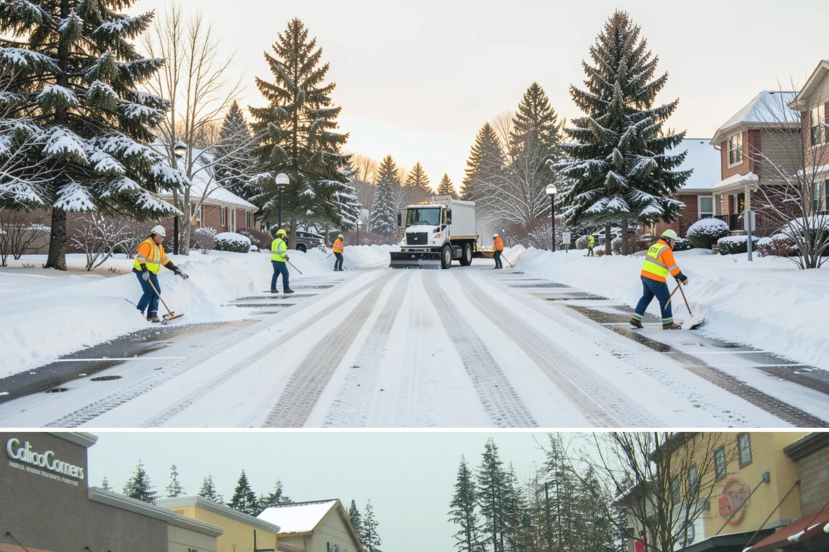 Large Equipment Snow Removal in Mill Creek, Snohomish County, WA - Large-scale clearing is most critical during major storms in January and February.