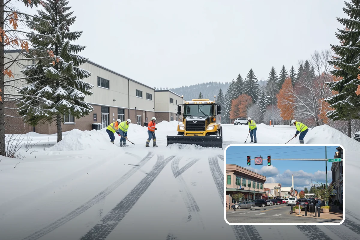 Large Equipment Snow Removal in Monroe, Snohomish County, WA - Scale to clear the largest properties fast
