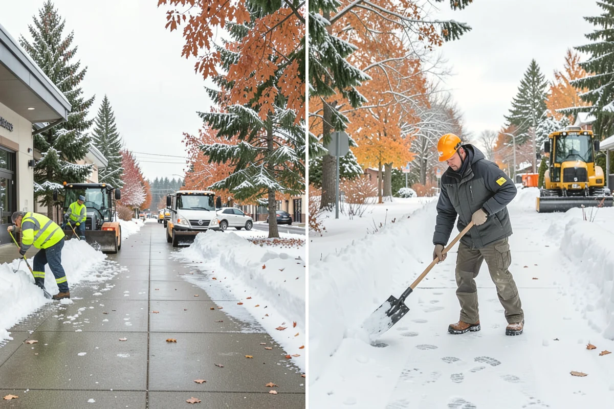 Large Equipment Snow Removal in Monroe, Snohomish County, WA - Develop a site plan with routes and pile zones