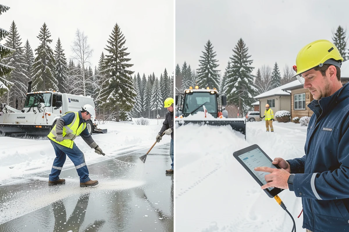 Large Equipment Snow Removal in Mount Vernon, Skagit County, WA - Develop a site plan with routes and pile zones