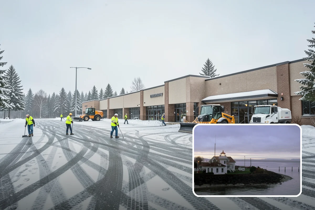 Large Equipment Snow Removal in Mukilteo, Snohomish County, WA - Scale to clear the largest properties fast