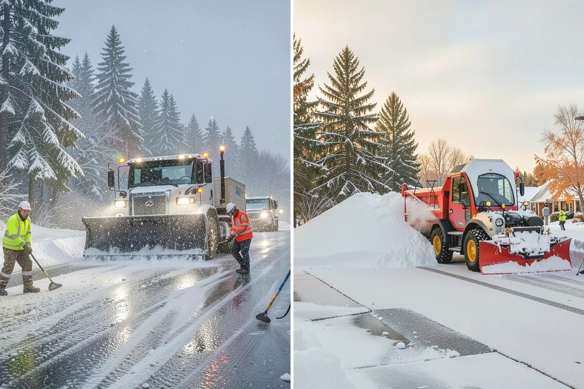 Large Equipment Snow Removal in Mukilteo, Snohomish County, WA - Develop a site plan with routes and pile zones