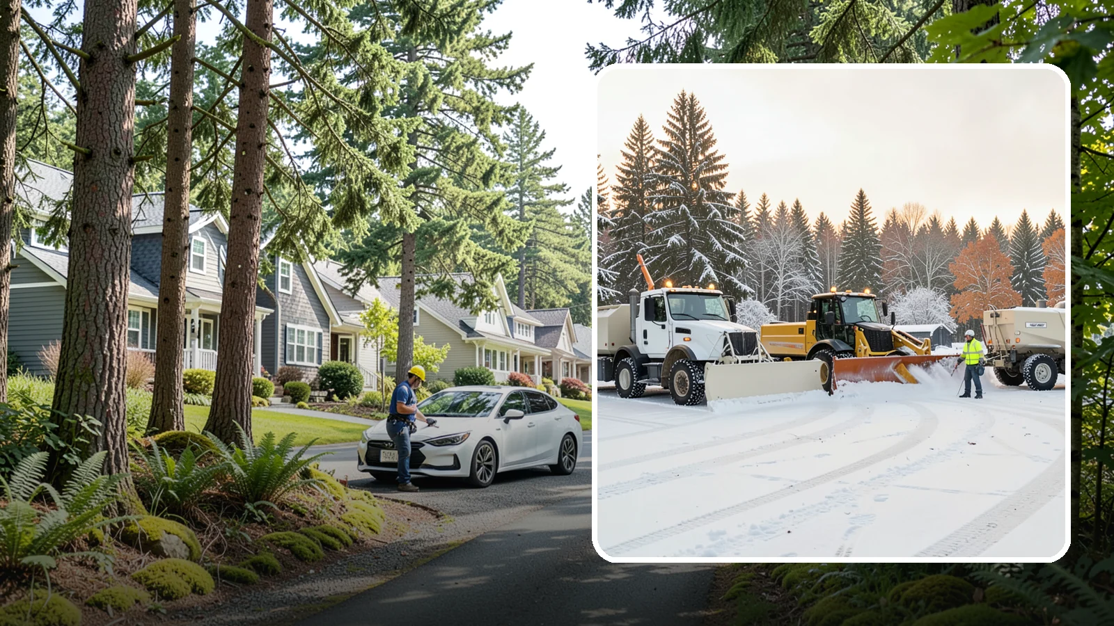 Large Equipment Snow Removal in Normandy Park, King County, WA - Our large equipment fleet takes on major commercial and industrial sites with heavy, sustained snow needs.