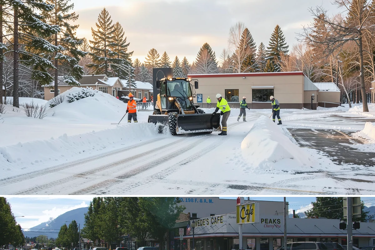 Large Equipment Snow Removal in North Bend, King County, WA - Large-scale clearing is most critical during major storms in January and February.