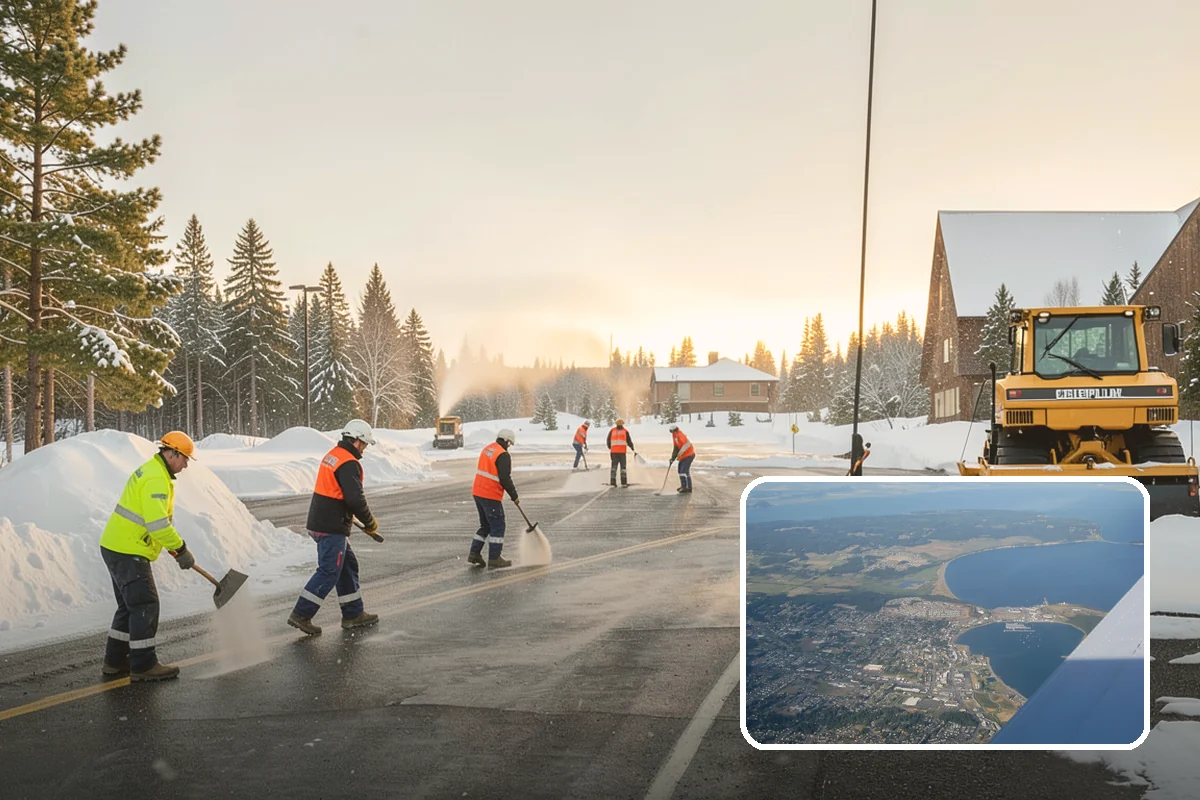 Large Equipment Snow Removal in Oak Harbor, Island County, WA - Scale to clear the largest properties fast