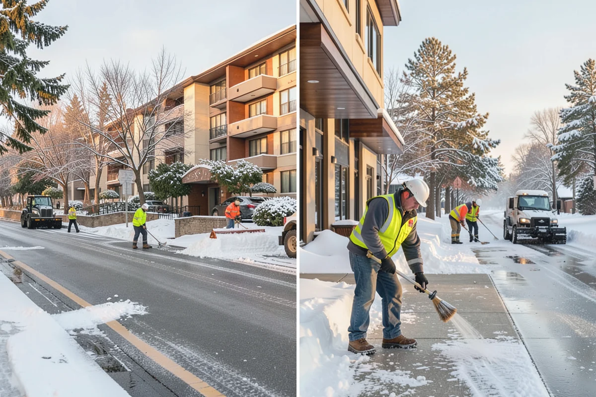 Large Equipment Snow Removal in Renton, King County, WA - Develop a site plan with routes and pile zones