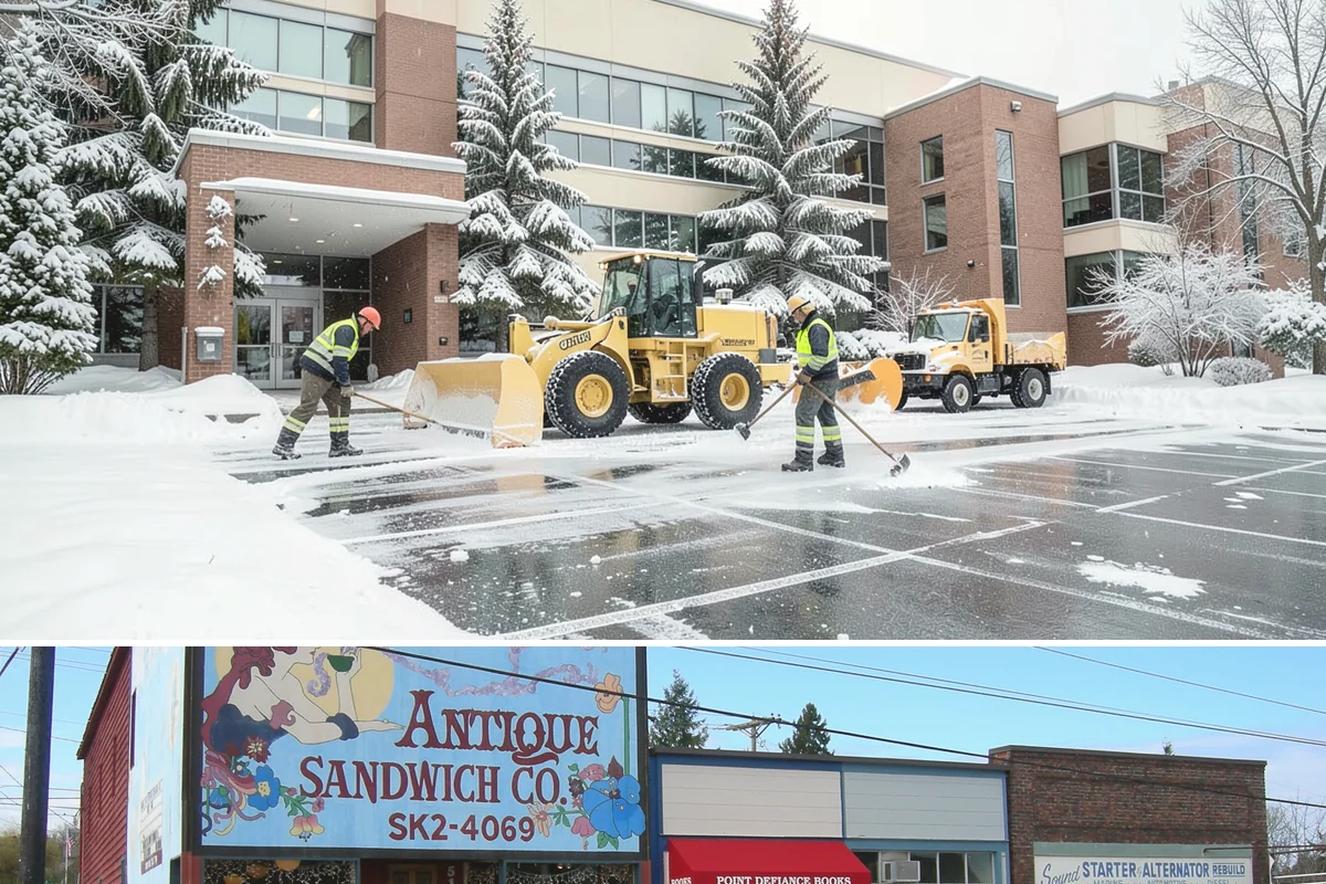 Large Equipment Snow Removal in Ruston, Pierce County, WA - Large-scale clearing is most critical during major storms in January and February.