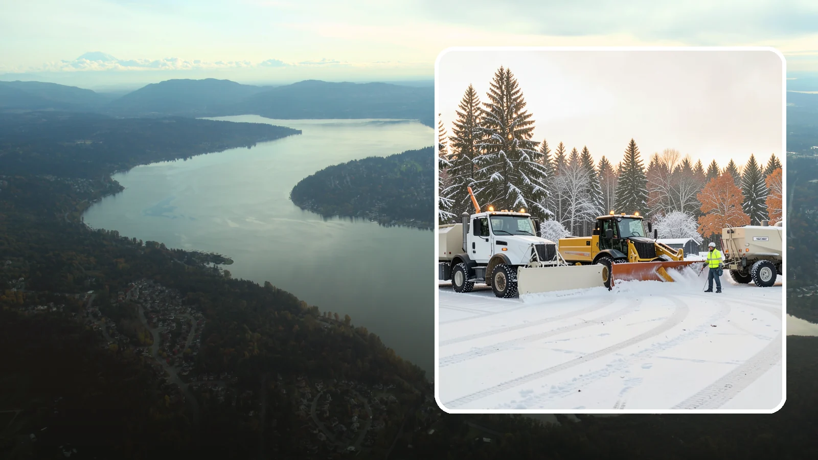 Large Equipment Snow Removal in Sammamish, King County, WA - Our large equipment fleet takes on major commercial and industrial sites with heavy, sustained snow needs.