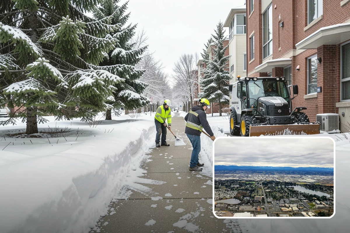Large Equipment Snow Removal in SeaTac, King County, WA - Scale to clear the largest properties fast