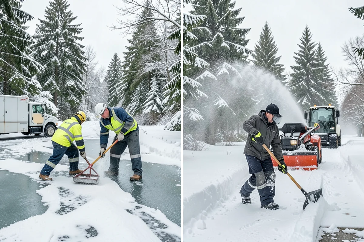 Large Equipment Snow Removal in SeaTac, King County, WA - Develop a site plan with routes and pile zones