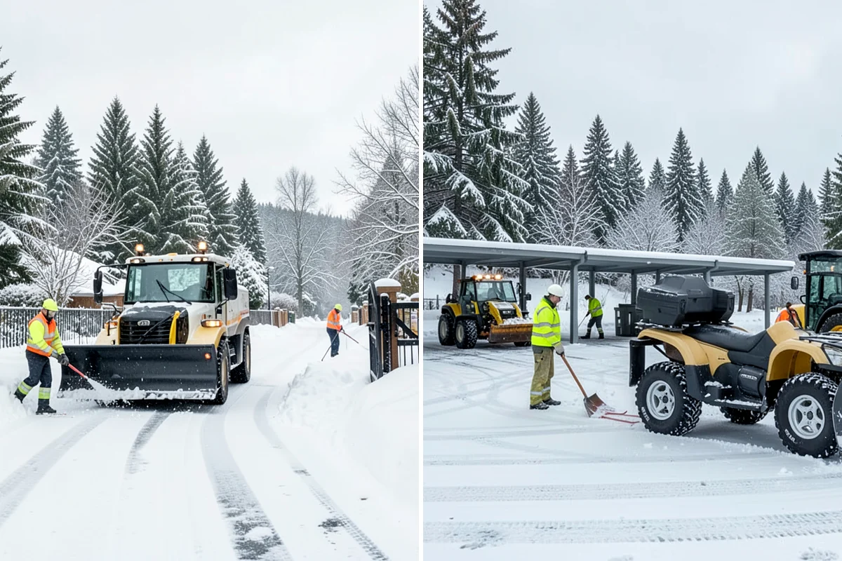 Large Equipment Snow Removal in Shoreline, King County, WA - Develop a site plan with routes and pile zones