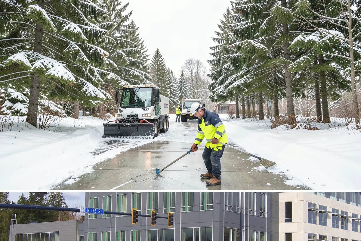 Large Equipment Snow Removal in Shoreline, King County, WA - Large-scale clearing is most critical during major storms in January and February.
