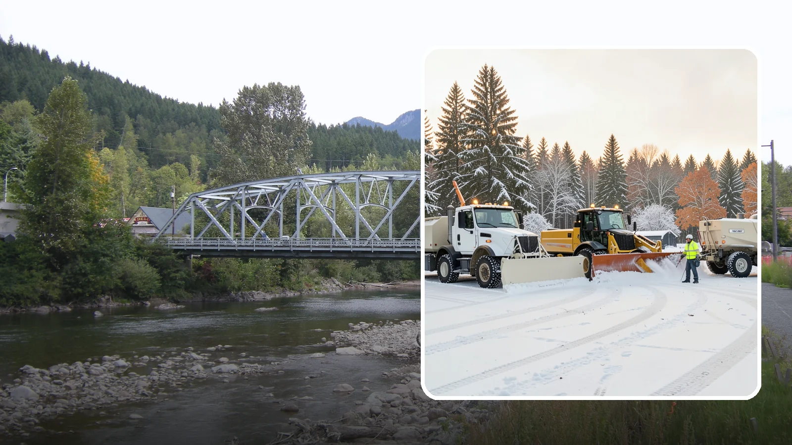 Large Equipment Snow Removal in Skykomish, King County, WA - Our large equipment fleet takes on major commercial and industrial sites with heavy, sustained snow needs.