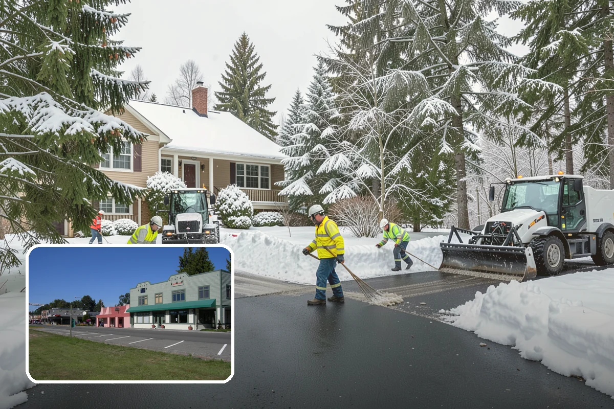 Large Equipment Snow Removal in Snoqualmie, King County, WA - Scale to clear the largest properties fast