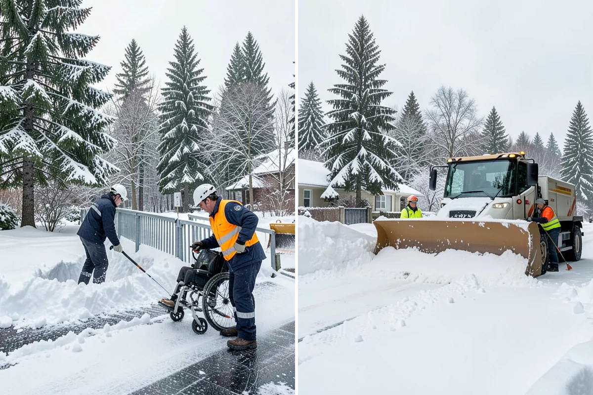 Large Equipment Snow Removal in Snoqualmie, King County, WA - Develop a site plan with routes and pile zones