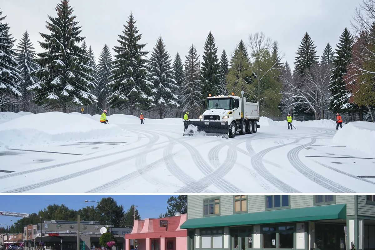 Large Equipment Snow Removal in Snoqualmie, King County, WA - Large-scale clearing is most critical during major storms in January and February.