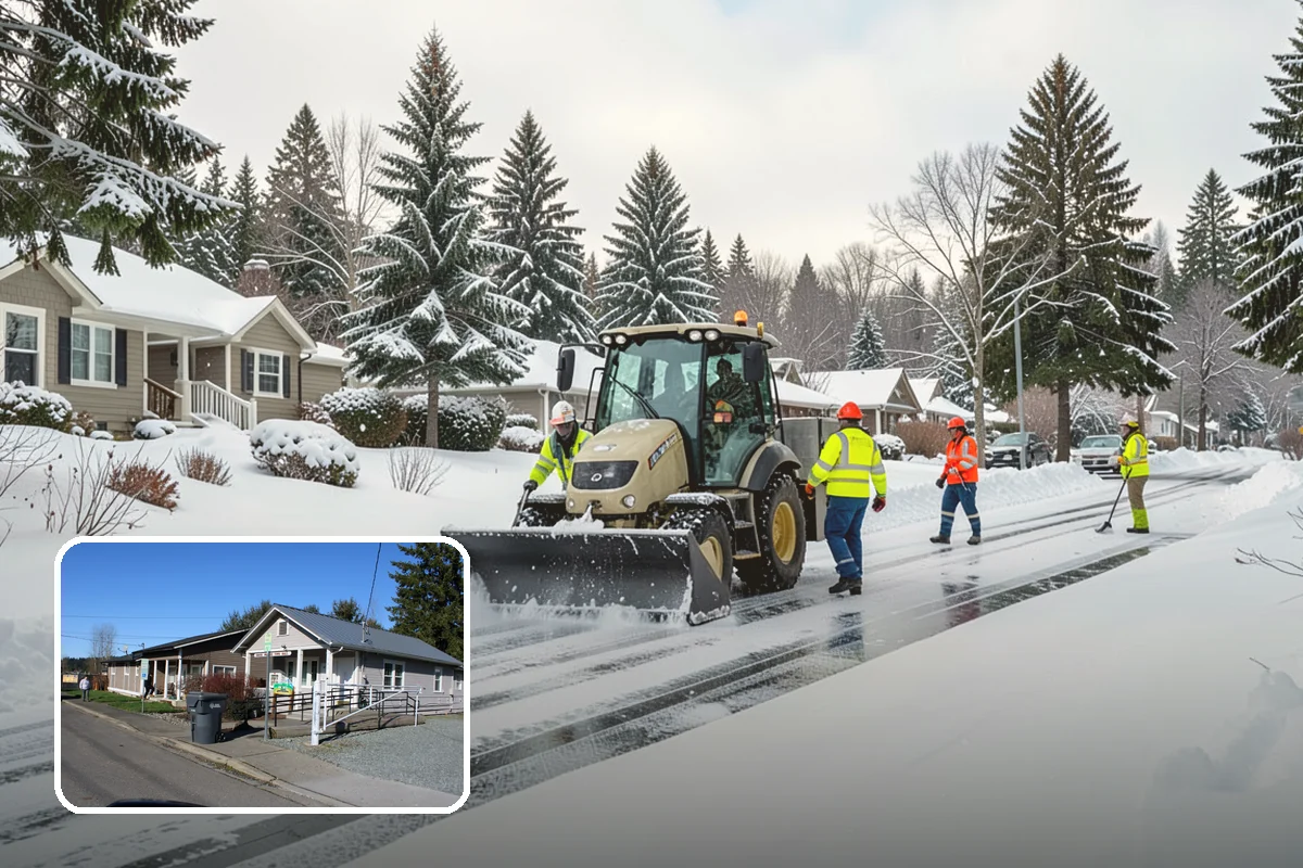 Large Equipment Snow Removal in South Prairie, Pierce County, WA - Scale to clear the largest properties fast