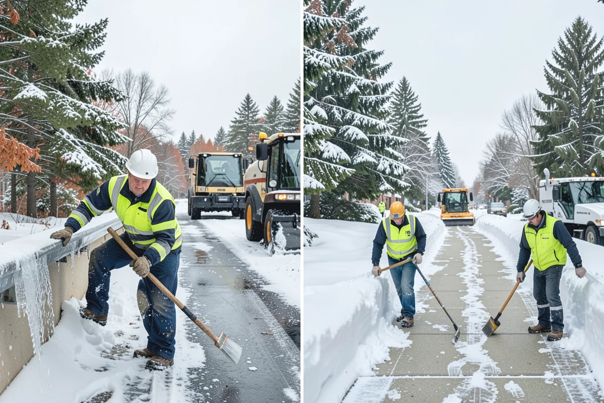 Large Equipment Snow Removal in South Prairie, Pierce County, WA - Develop a site plan with routes and pile zones