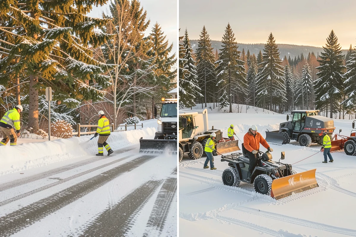 Large Equipment Snow Removal in Stanwood, Snohomish County, WA - Develop a site plan with routes and pile zones