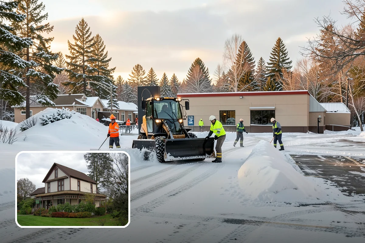 Large Equipment Snow Removal in Sumner, Pierce County, WA - Scale to clear the largest properties fast