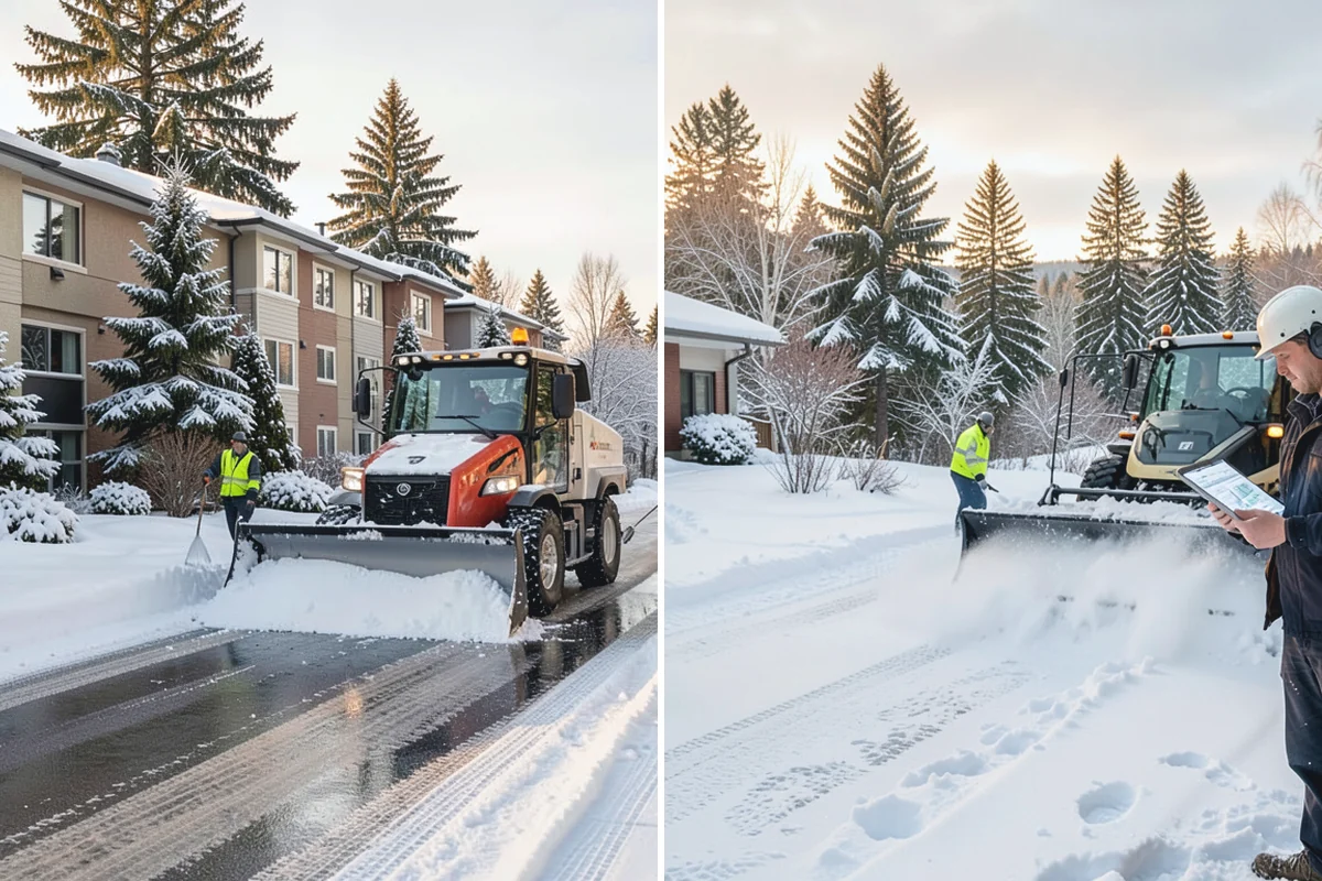Large Equipment Snow Removal in Sumner, Pierce County, WA - Develop a site plan with routes and pile zones