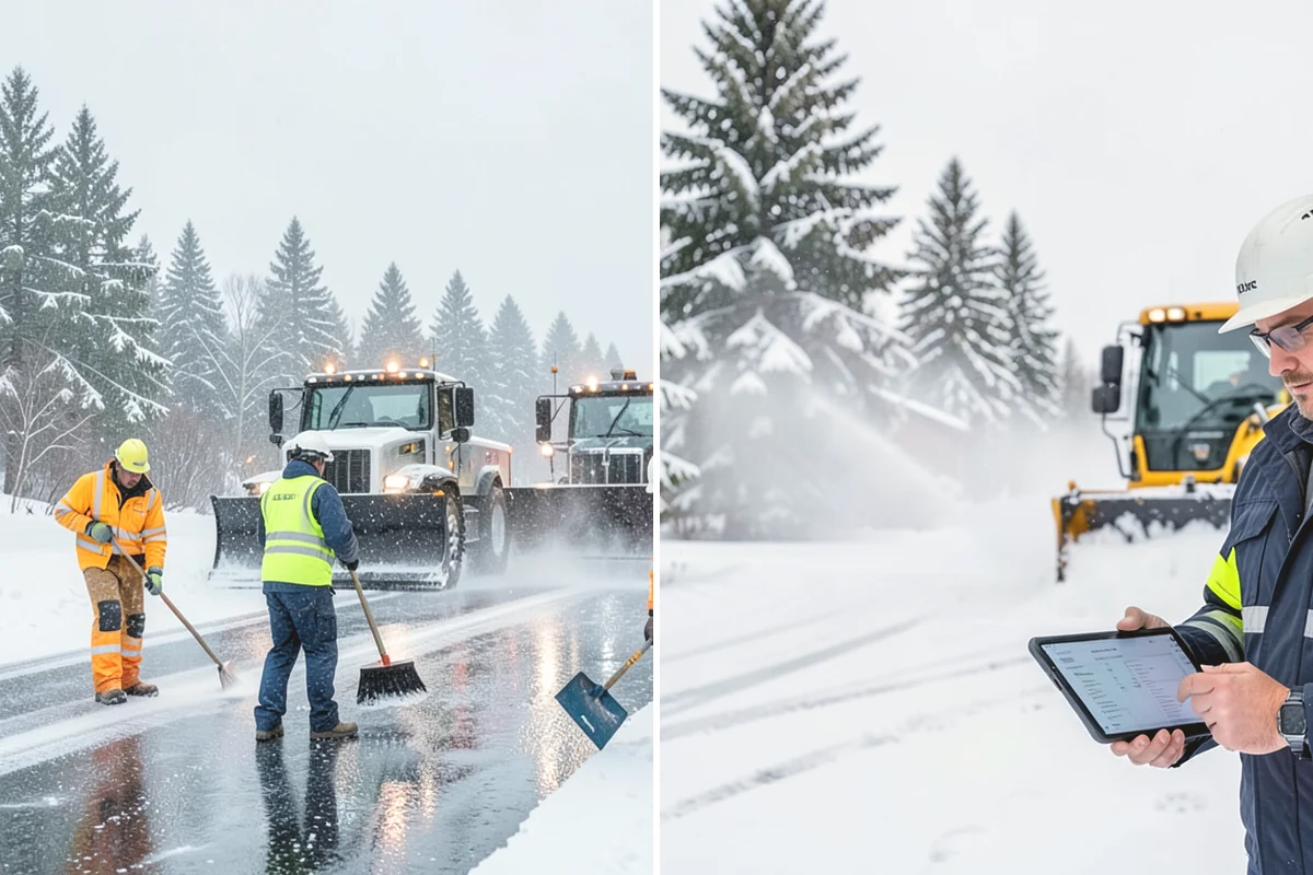 Large Equipment Snow Removal in Tacoma, Pierce County, WA - Develop a site plan with routes and pile zones