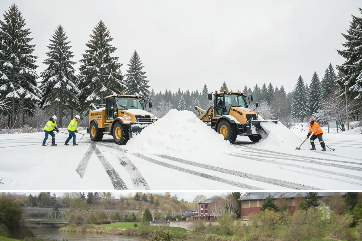 Large Equipment Snow Removal in Tukwila, King County, WA - Large-scale clearing is most critical during major storms in January and February.