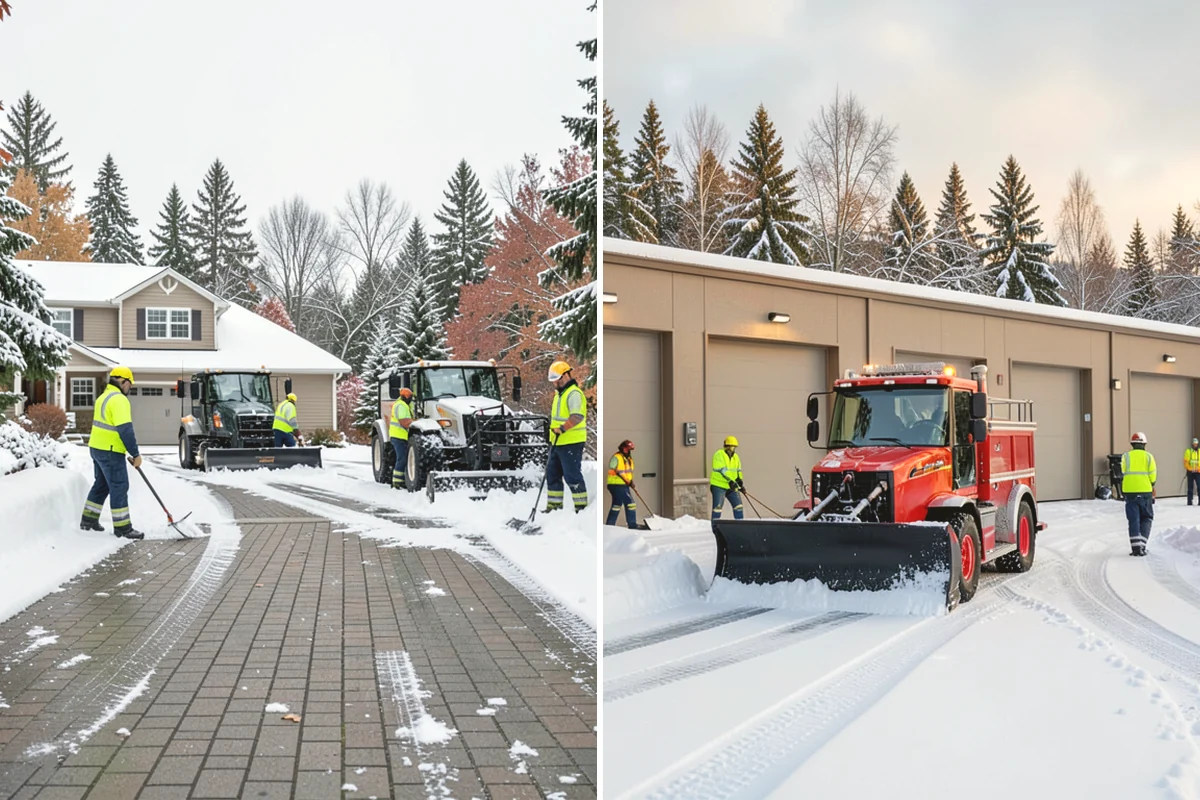 Large Equipment Snow Removal in University Place, Pierce County, WA - Develop a site plan with routes and pile zones