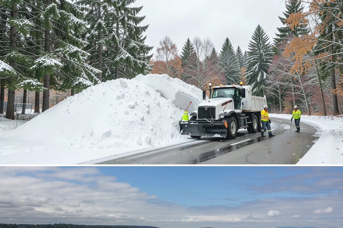 Large Equipment Snow Removal in University Place, Pierce County, WA - Large-scale clearing is most critical during major storms in January and February.