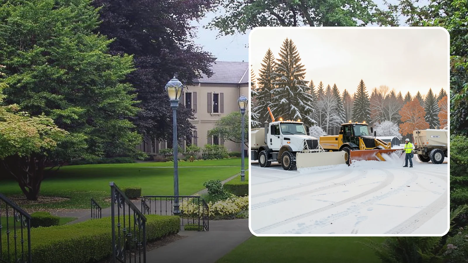 Large Equipment Snow Removal in Woodinville, King County, WA - Our large equipment fleet takes on major commercial and industrial sites with heavy, sustained snow needs.