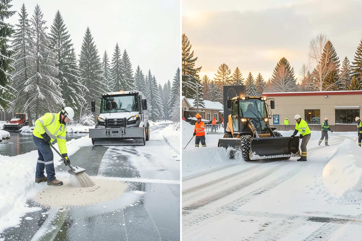 Liquid Deicing in Algona, King County, WA - Mix brine to the concentration matched to conditions