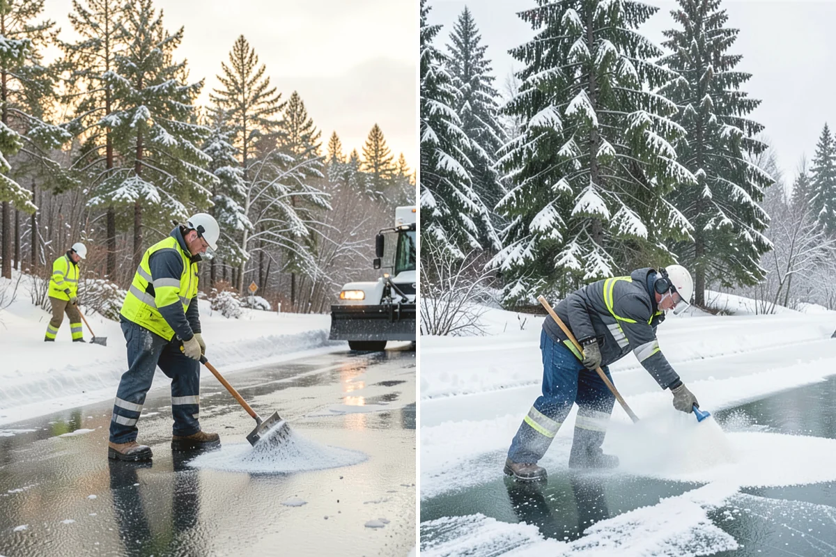 Liquid Deicing in Anacortes, Skagit County, WA - Mix brine to the concentration matched to conditions