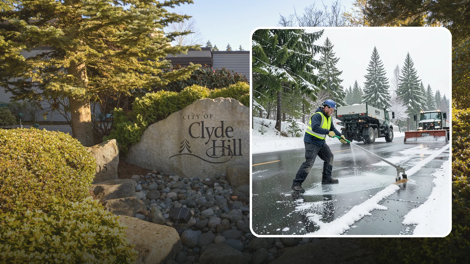 Liquid Deicing in Clyde Hill, King County, WA - Liquid deicing sprays brine directly onto pavement for fast, even coverage that resists the wind and rain of coastal winters.