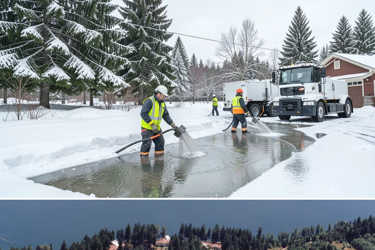 Liquid Deicing in Lakewood, Pierce County, WA - Liquid deicing is ideal from November through February, especially as a pretreatment before the wet, windy freeze events common...