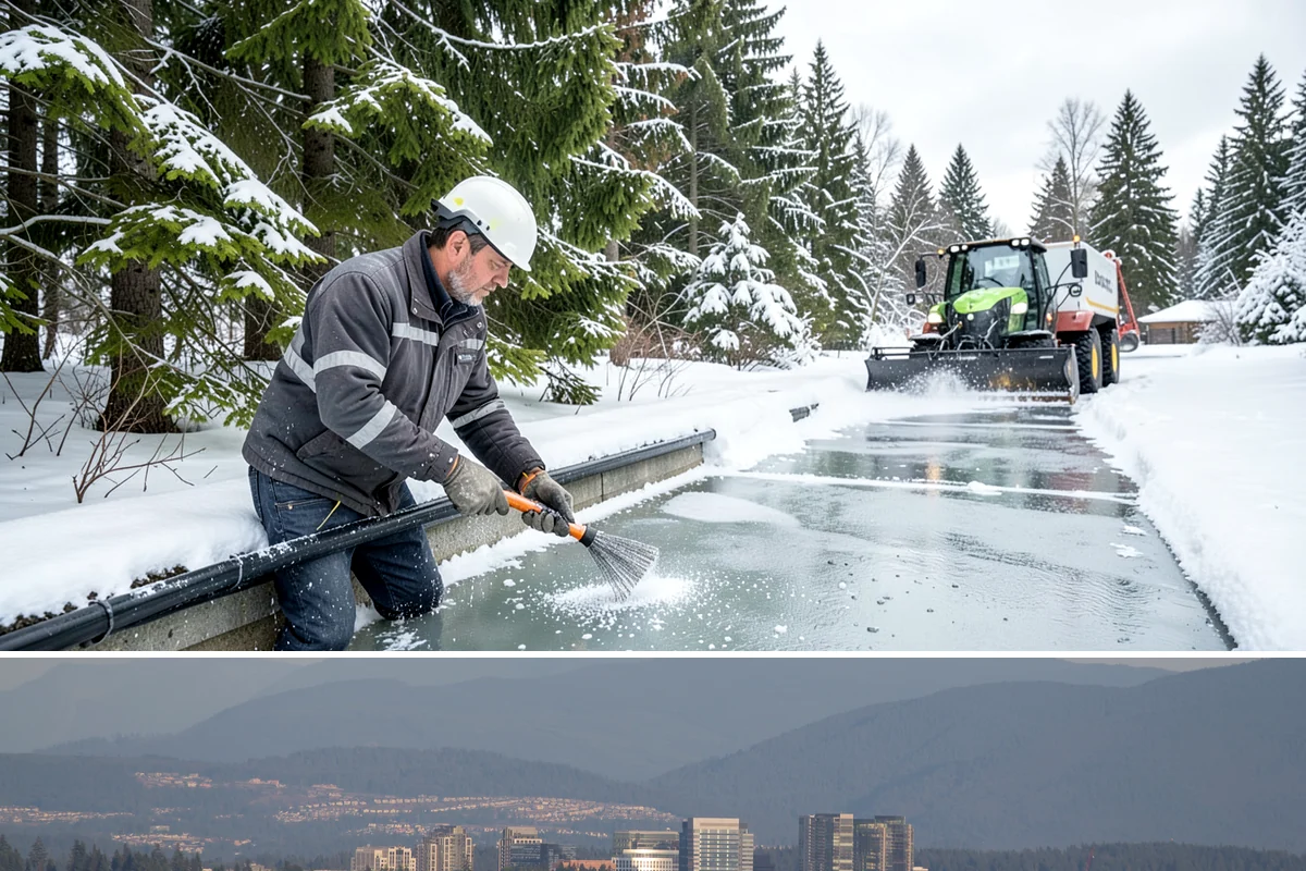 Liquid Deicing in Medina, King County, WA - Liquid deicing is ideal from November through February, especially as a pretreatment before the wet, windy freeze events common...