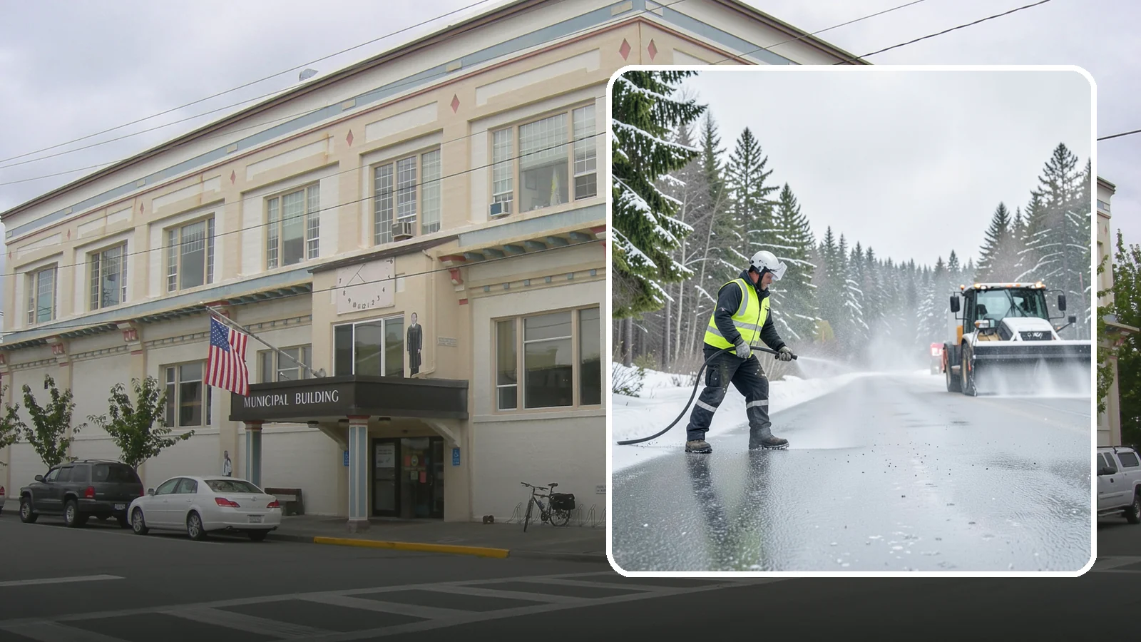 Liquid Salt Spraying in Anacortes, Skagit County, WA - Liquid salt spraying applies deicer in solution form for fast, even coverage that resists wind scatter and bounce.
