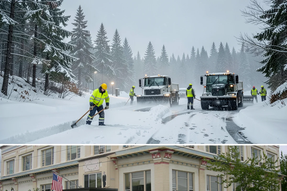 Liquid Salt Spraying in Anacortes, Skagit County, WA - Liquid salt spraying is used through the core winter months whenever light ice or freezing drizzle threatens traction.