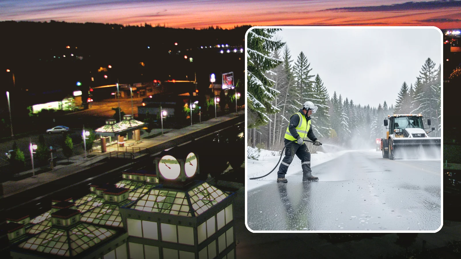 Liquid Salt Spraying in Auburn, King County, WA - Liquid salt spraying applies deicer in solution form for fast, even coverage that resists wind scatter and bounce.