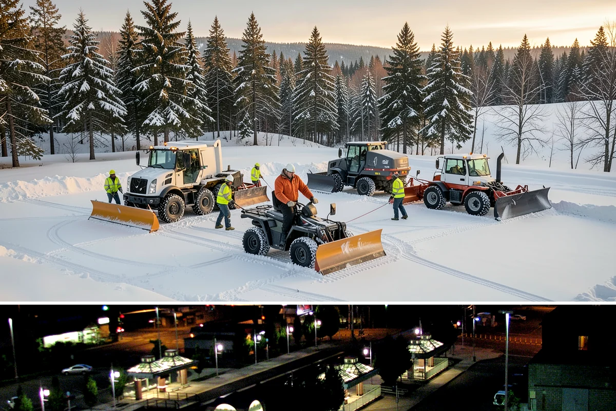 Liquid Salt Spraying in Auburn, King County, WA - Liquid salt spraying is used through the core winter months whenever light ice or freezing drizzle threatens traction.