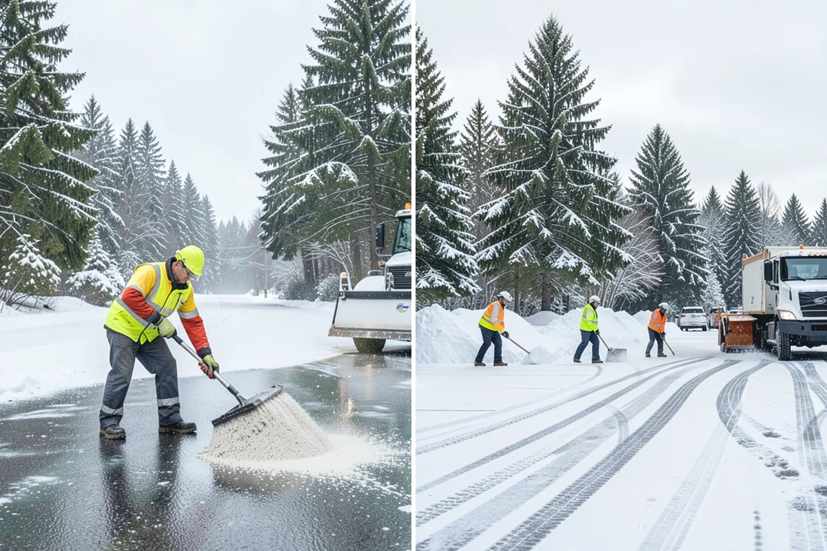 Liquid Salt Spraying in Bonney Lake, Pierce County, WA - Determine whether spraying serves as pretreatment or ice knockdown