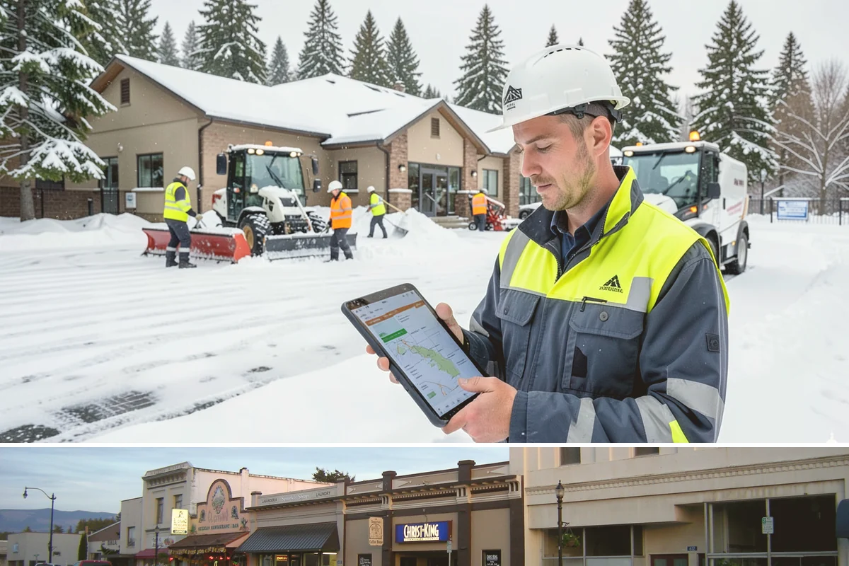 Liquid Salt Spraying in Burlington, Skagit County, WA - Liquid salt spraying is used through the core winter months whenever light ice or freezing drizzle threatens traction.
