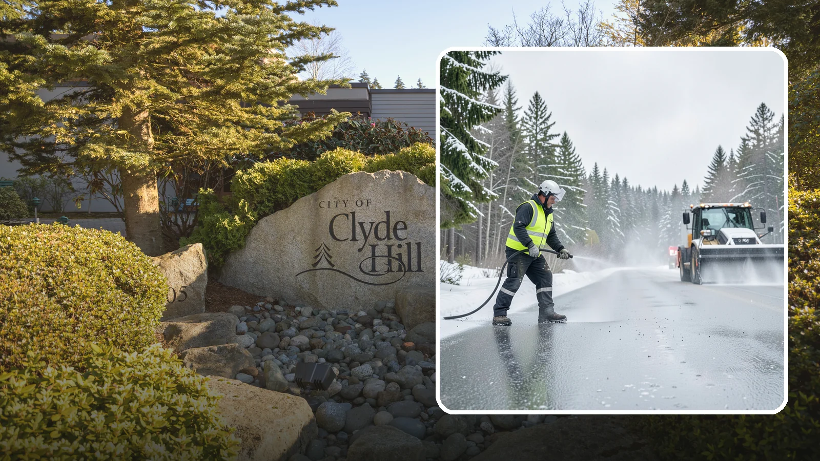 Liquid Salt Spraying in Clyde Hill, King County, WA - Liquid salt spraying applies deicer in solution form for fast, even coverage that resists wind scatter and bounce.