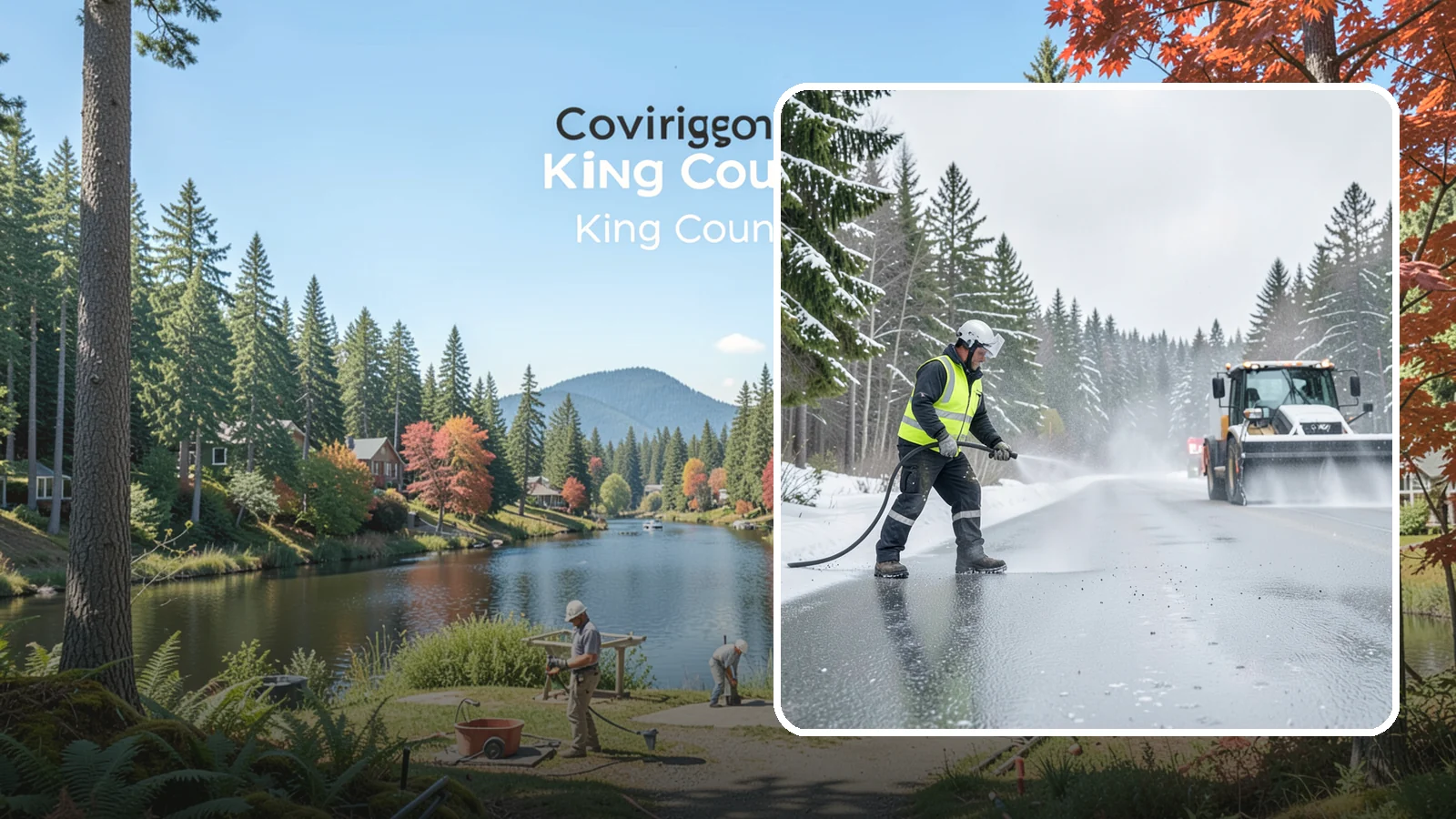 Liquid Salt Spraying in Covington, King County, WA - Liquid salt spraying applies deicer in solution form for fast, even coverage that resists wind scatter and bounce.