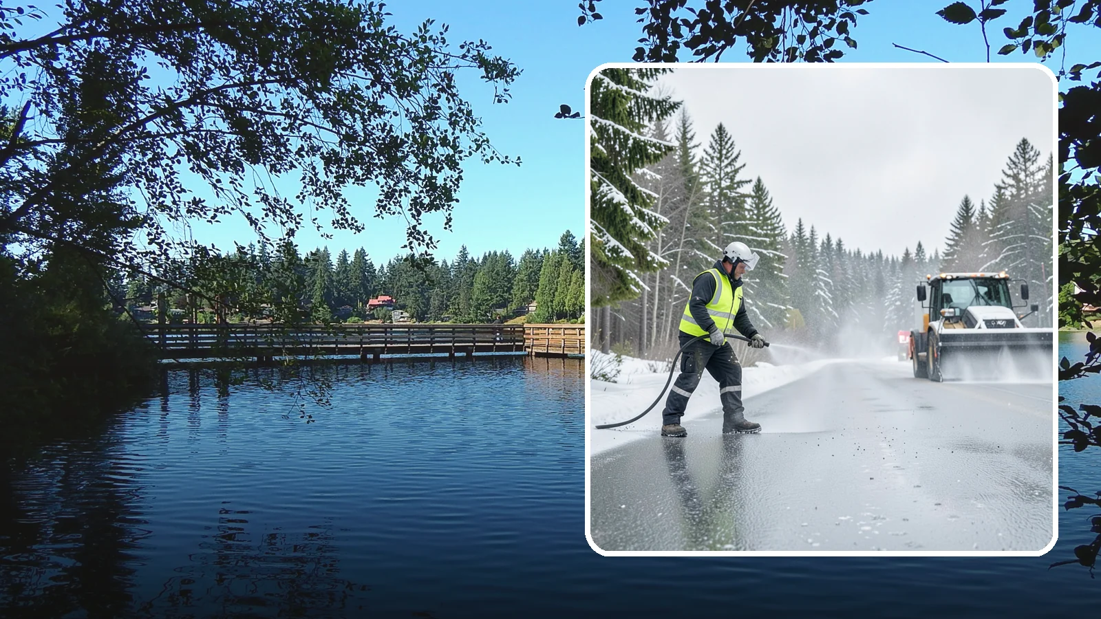Liquid Salt Spraying in Federal Way, King County, WA - Liquid salt spraying applies deicer in solution form for fast, even coverage that resists wind scatter and bounce.