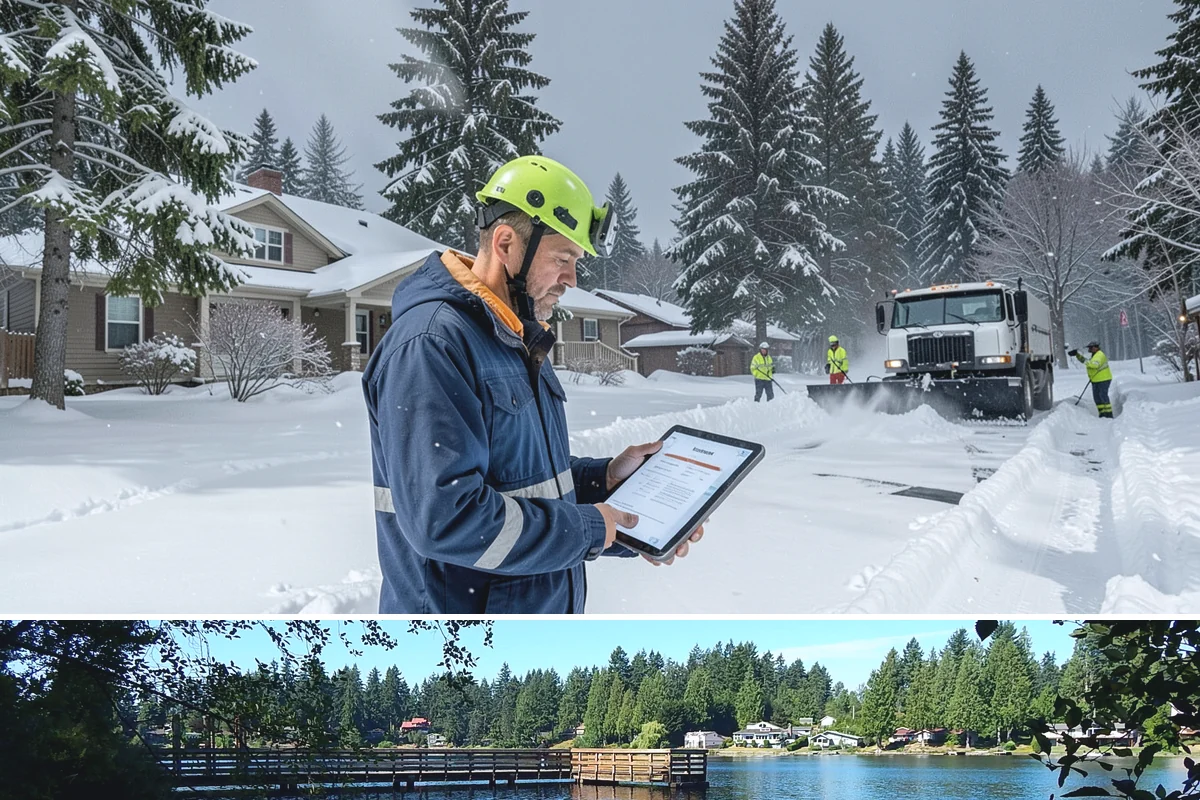 Liquid Salt Spraying in Federal Way, King County, WA - Liquid salt spraying is used through the core winter months whenever light ice or freezing drizzle threatens traction.