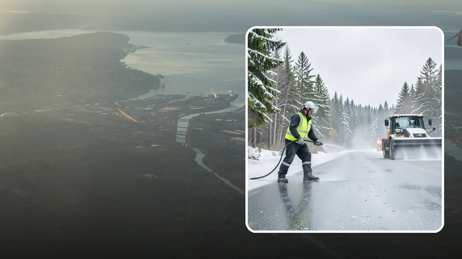 Liquid Salt Spraying in Fife, Pierce County, WA - Liquid salt spraying applies deicer in solution form for fast, even coverage that resists wind scatter and bounce.